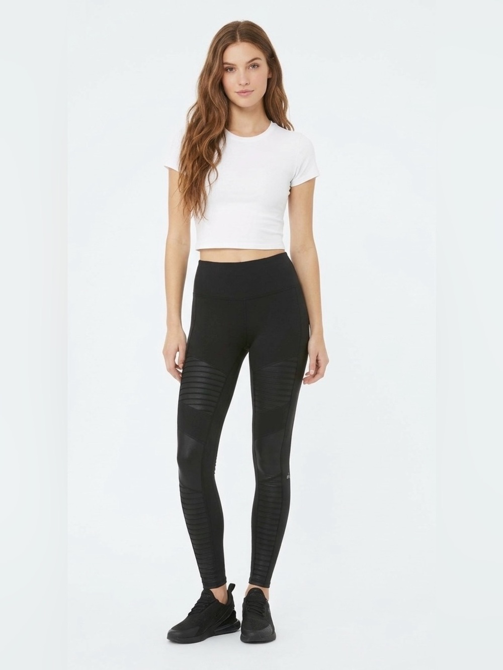 All Yoga Moto Black Leggings (Size Small)